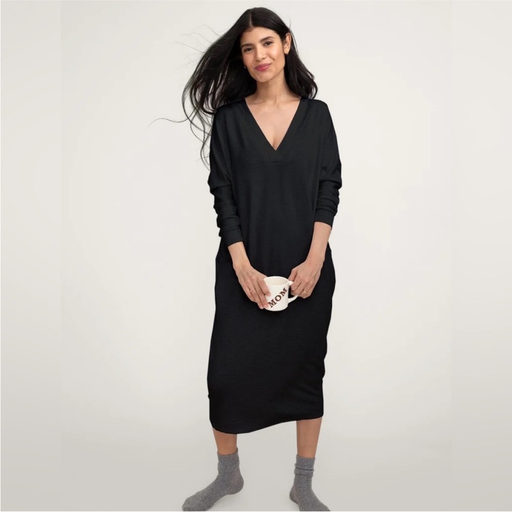 Hatch The Visitor Dress Black Maternity Small O/S P